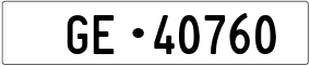 Trailer License Plate